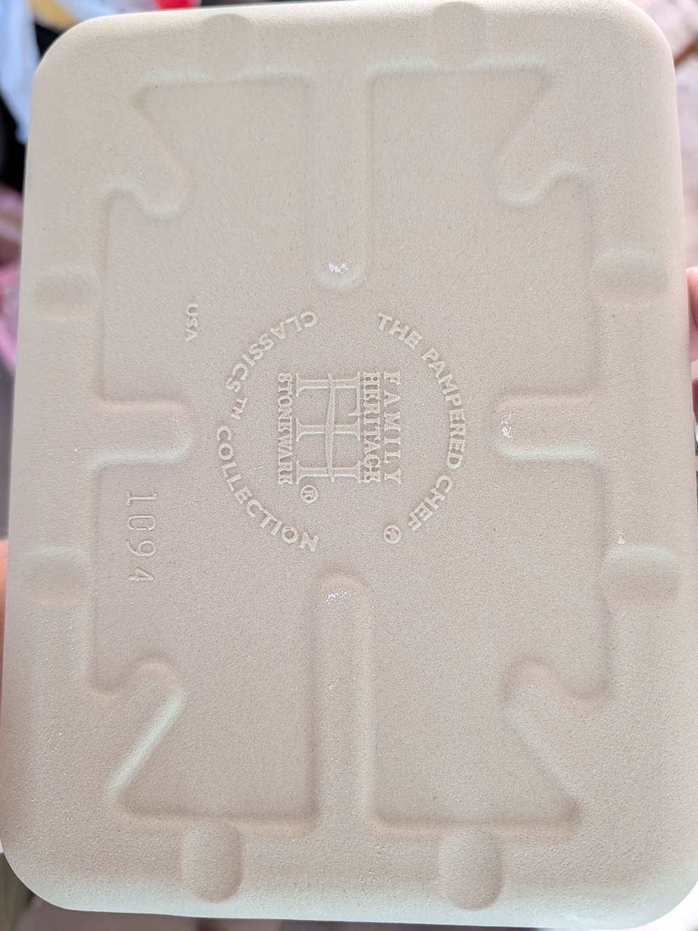 Pampered Chef Small Stoneware Bar Pan - Picture 3 of 4